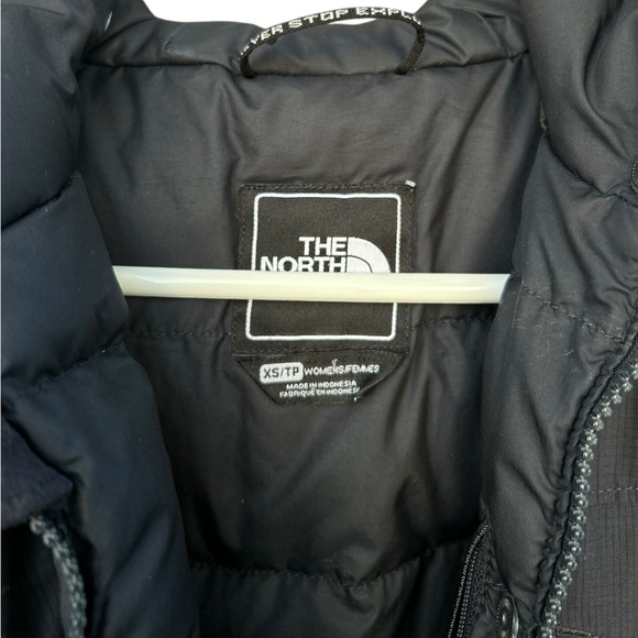 The North Face Goose Down Belted Fur Hood Parka - Size XS Women’s - Navy Blue - Picture 8 of 10